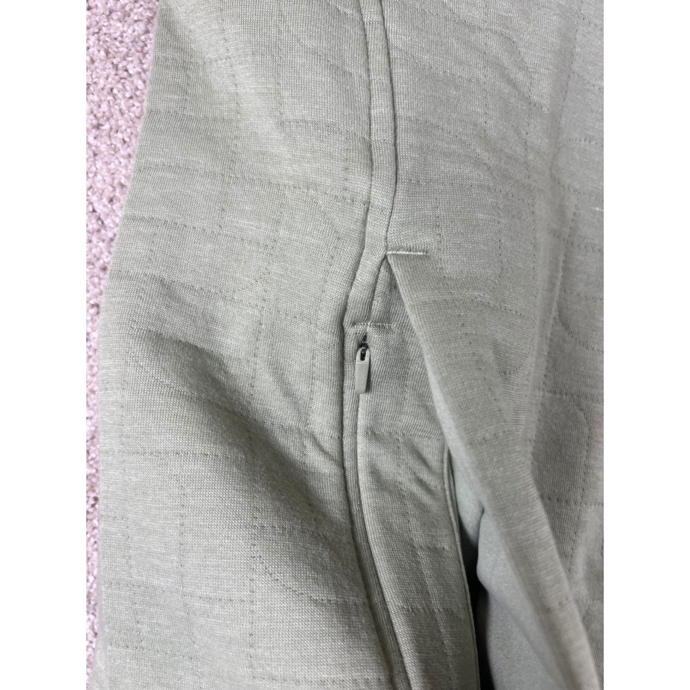 The North Face Womens Tea Green Quilted Logo Full Zip Hoodie NF0A7QIN 2X NEW - Picture 7 of 10